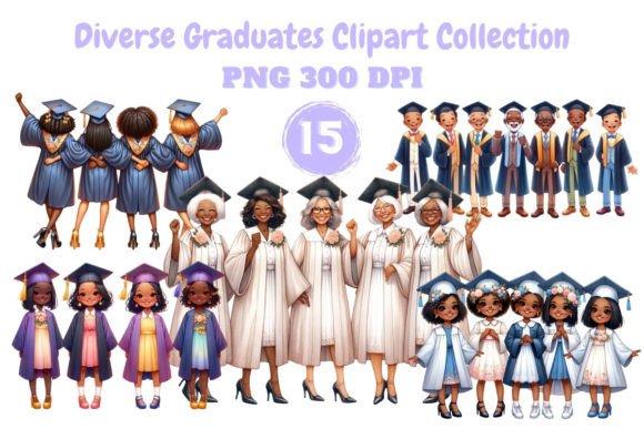 Download Diverse Graduates Clipart Collection - Diverse Collection