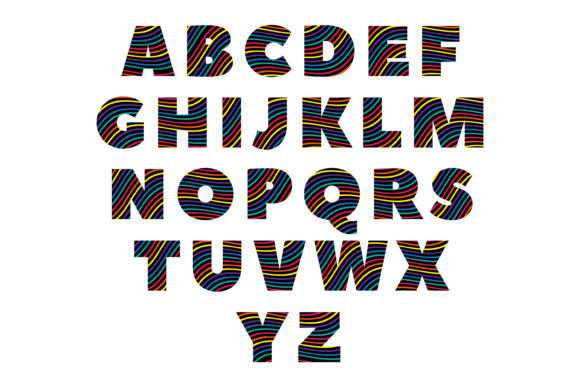 Download Colorful Font Set - Premium Resources