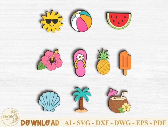 Download Summer Stud Earring SVG Bundle - Summer Collection