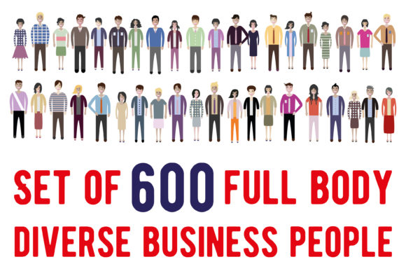 Download Set of 600 Diverse Business People - Diverse Collection