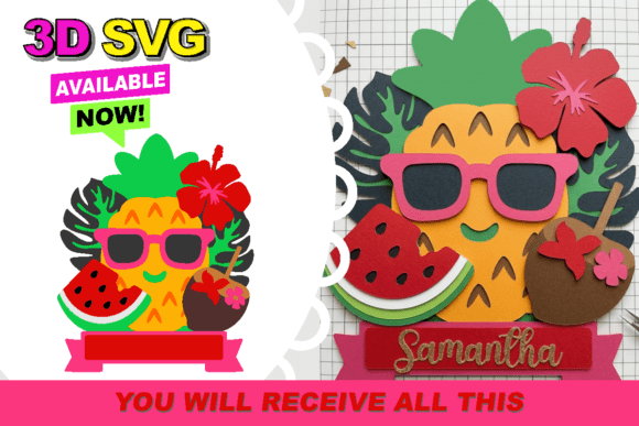 Download Tropical Pineapple &amp; Fruits Summer - Summer Collection